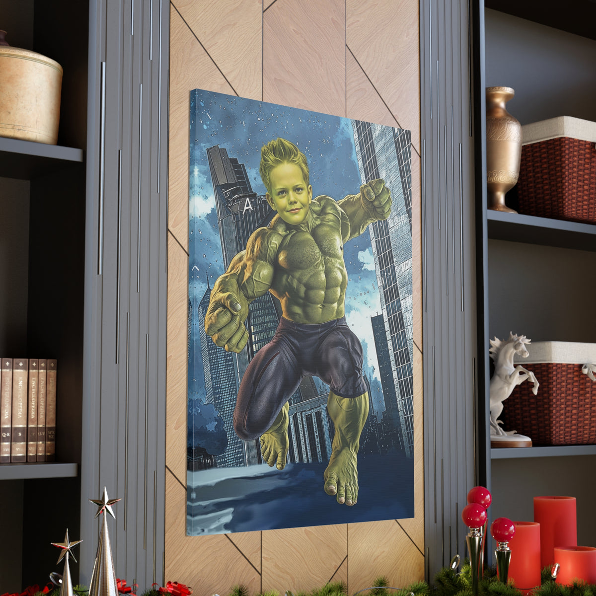 Incredible Hulk Power | Custom Portrait with Your Photos