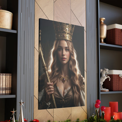 Crowned Royal Elegance | Custom Portrait with Your Photos