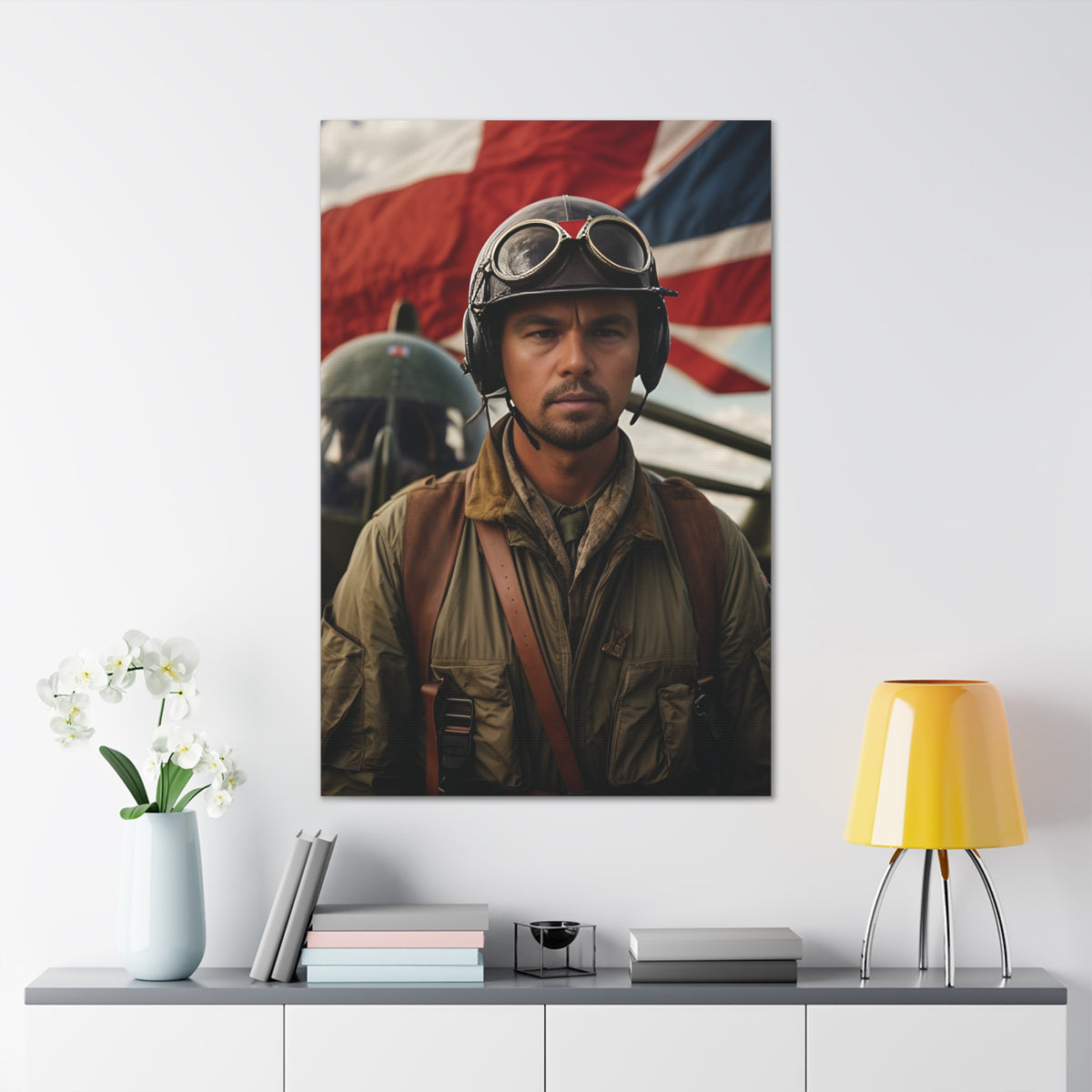 Heroic Pilot Portrait | Custom Portrait with Your Photos