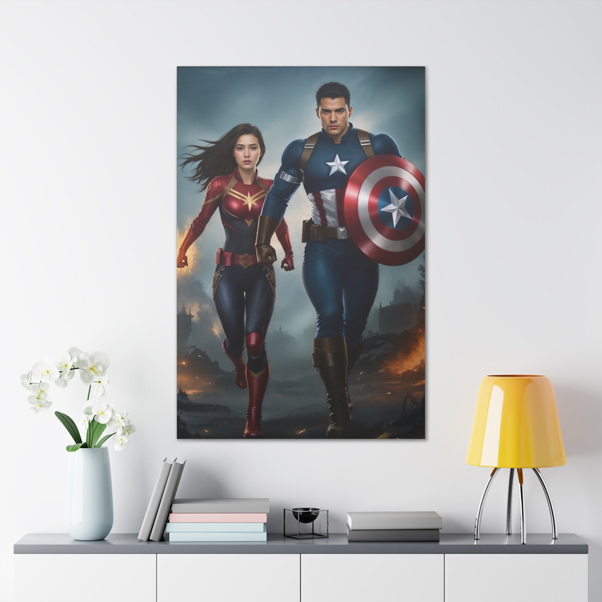 Heroic Duo Art | Custom Portrait with Your Photos