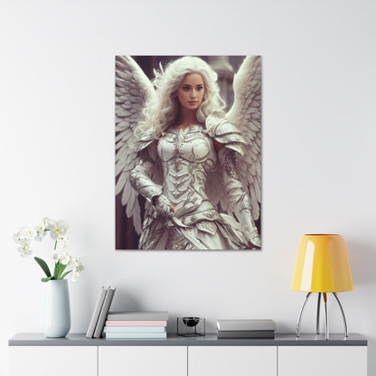 Celestial Guardian Warrior | Custom Portrait with Your Photos