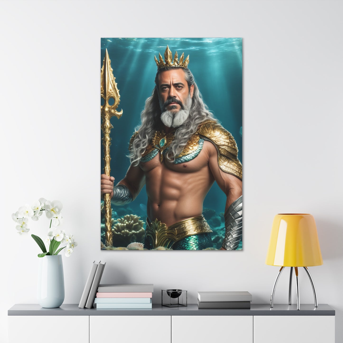 Regal Ocean King | Custom Portrait with Your Photos