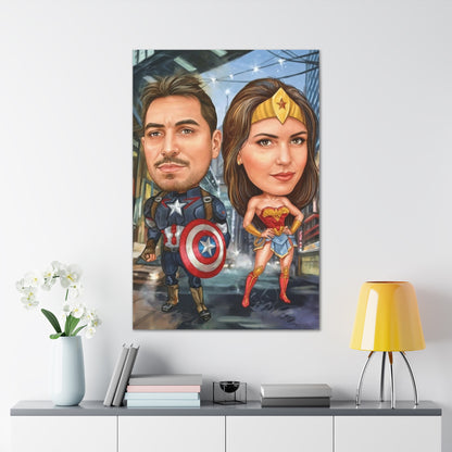 Superhero Caricature | Custom Portrait with Your Photos