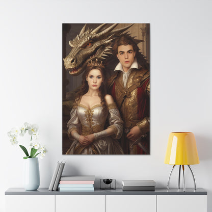 Royal Dragon Tale | Custom Portrait with Your Photos