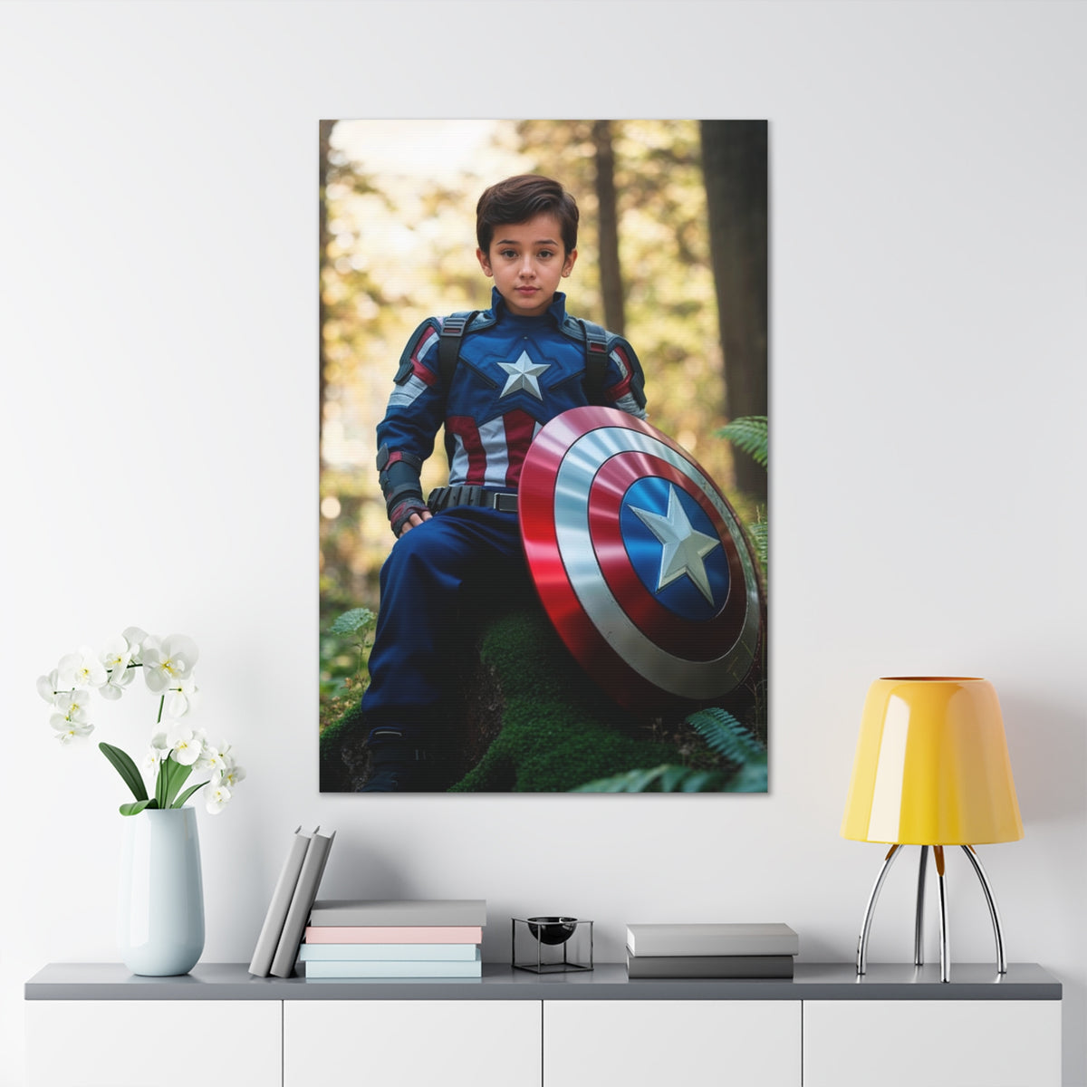 Heroic Shield Portrait | Personalized Gift with Your Photos
