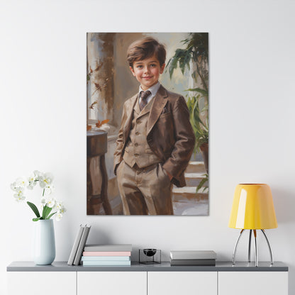 Dapper Child Portrait | Personalized Gift with Your Photos
