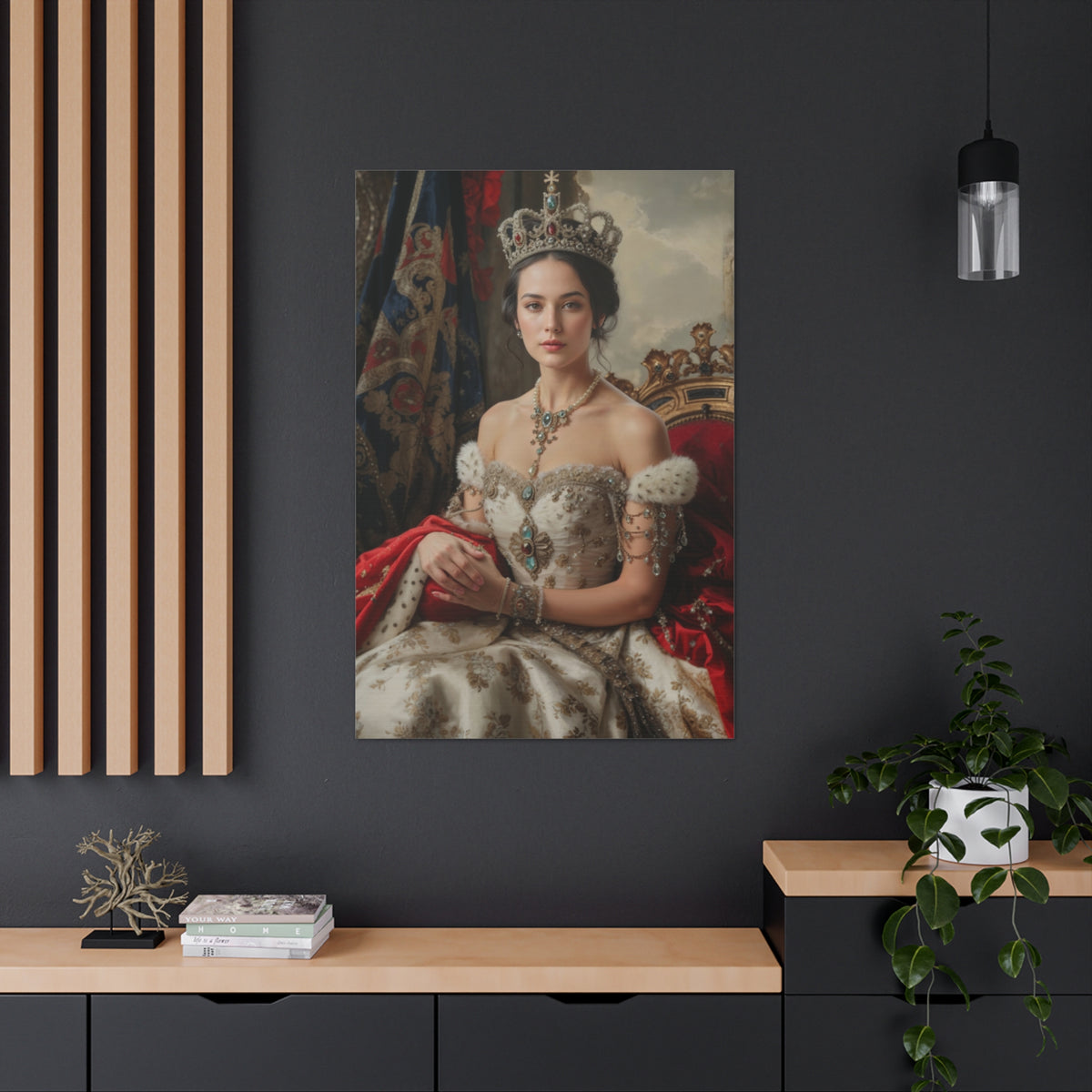 Elegant Queen Portrait | Custom Portrait with Your Photos