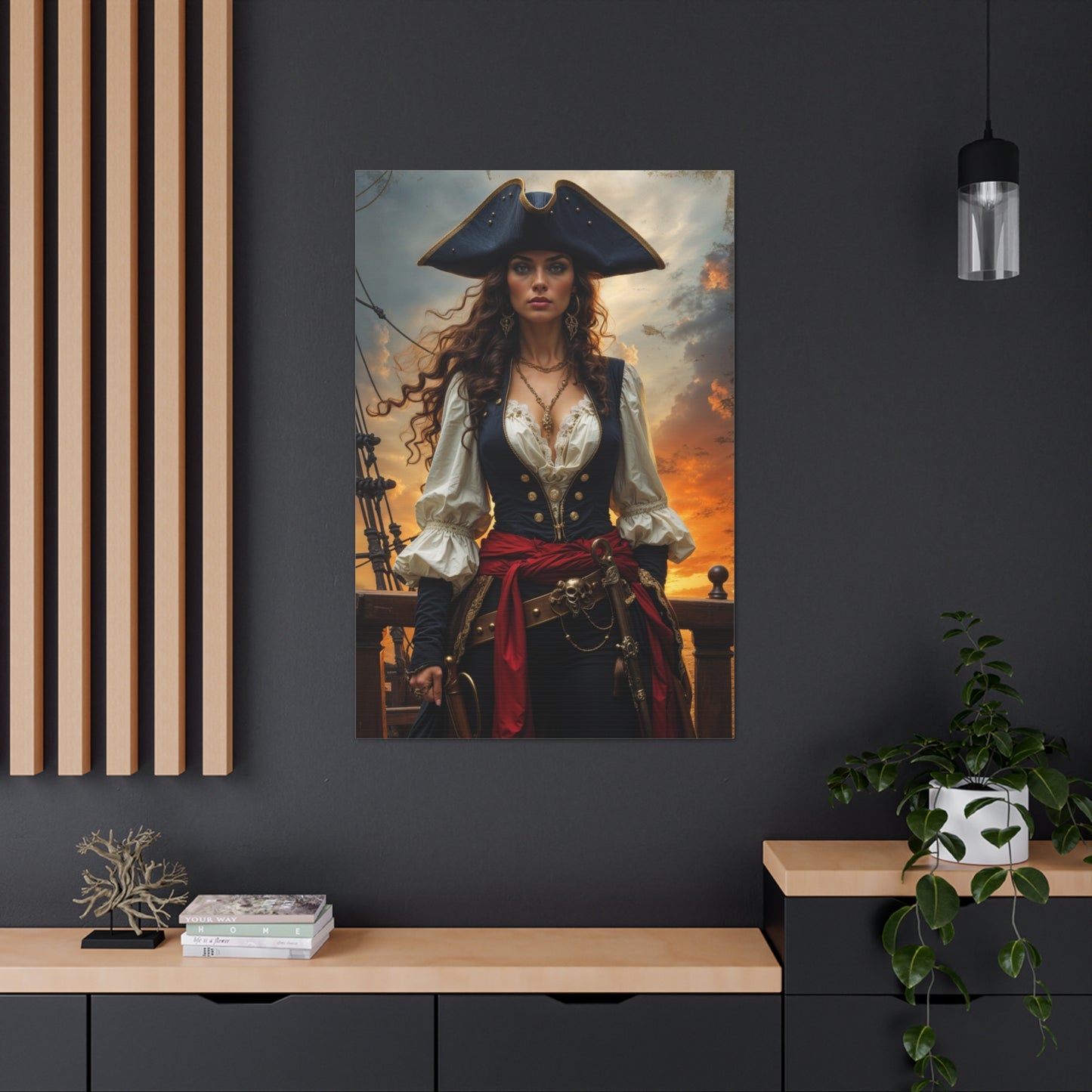 Fearless Pirate Queen | Custom Portrait with Your Photos