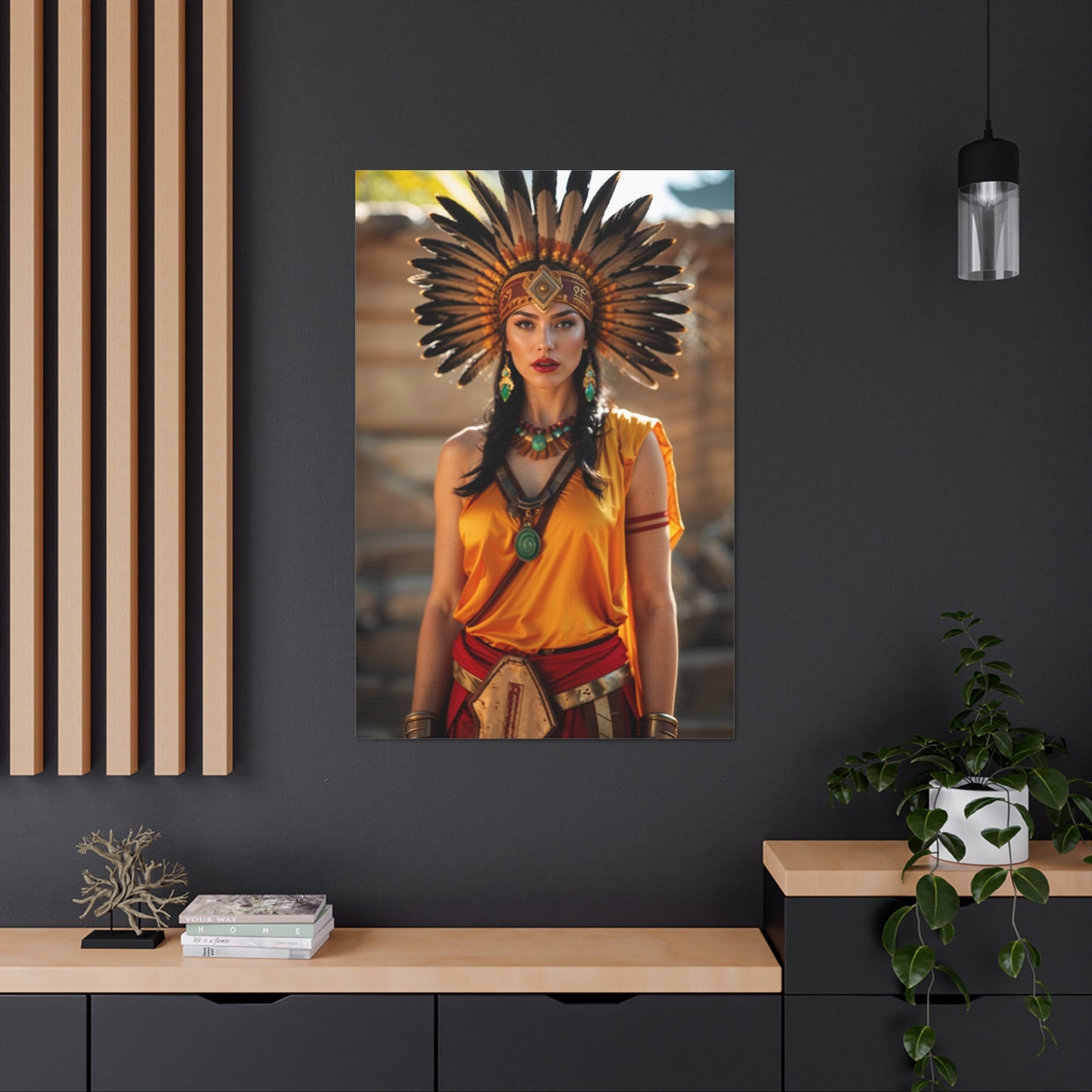 Aztec Warrior Princess | Custom Portrait with Your Photos
