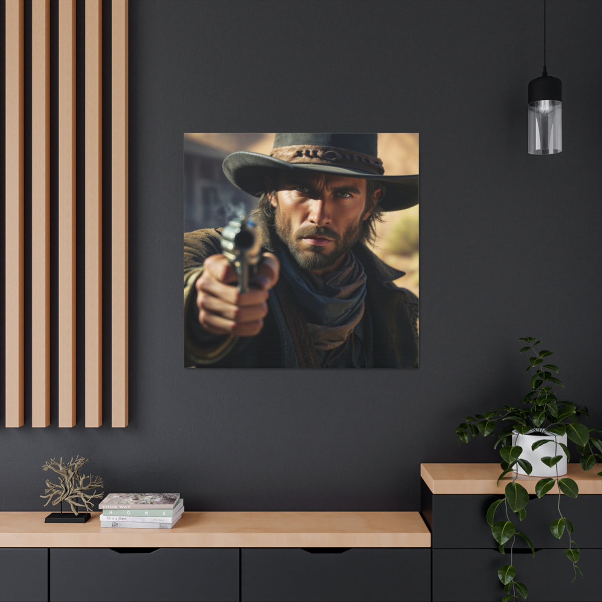 Western Legend Portrait | Personalized Gift with Your Photos