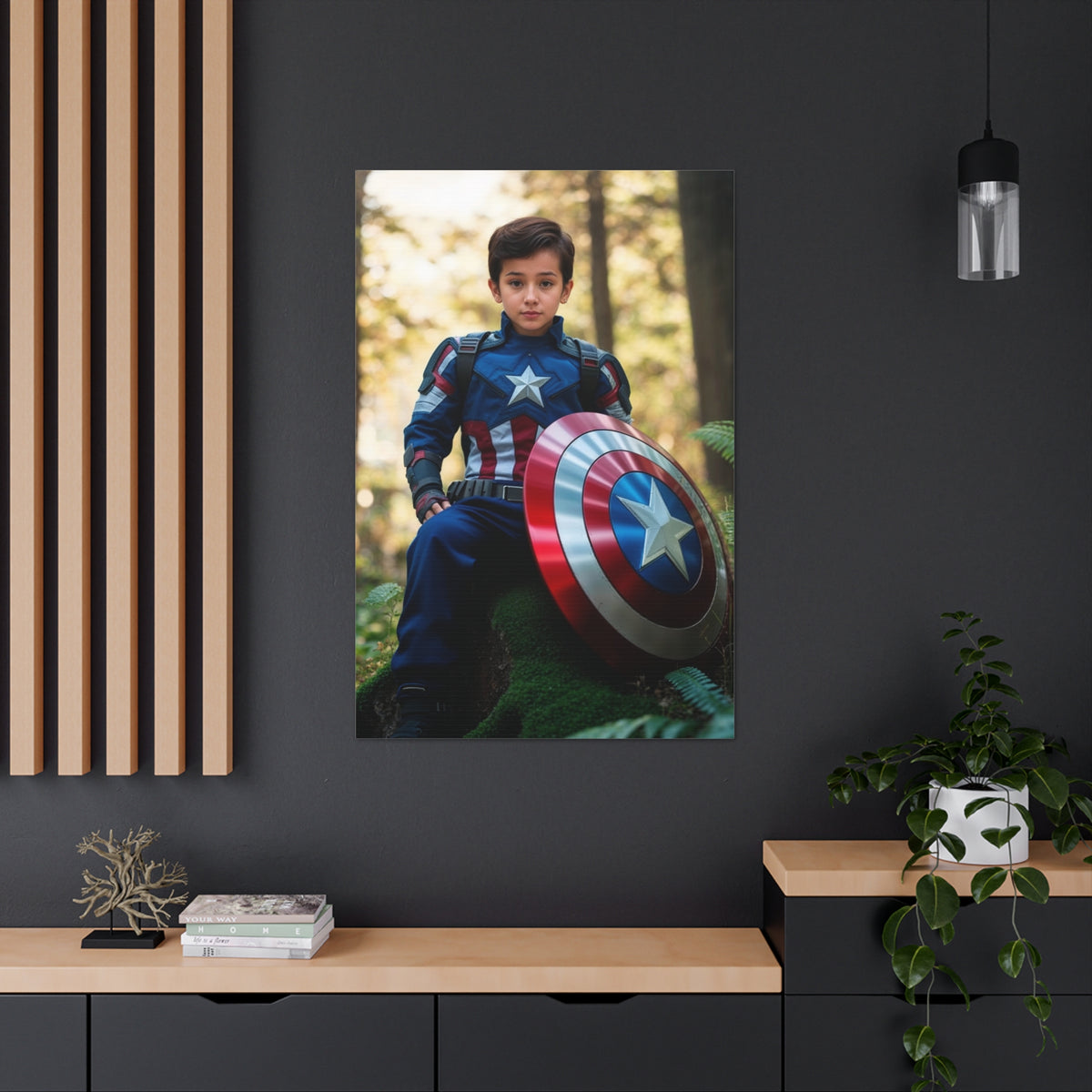 Heroic Shield Portrait | Personalized Gift with Your Photos