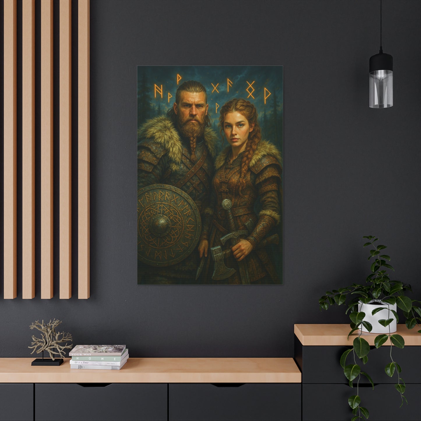 The Vikings Couple Art | Personalized Portrait with Your Photos
