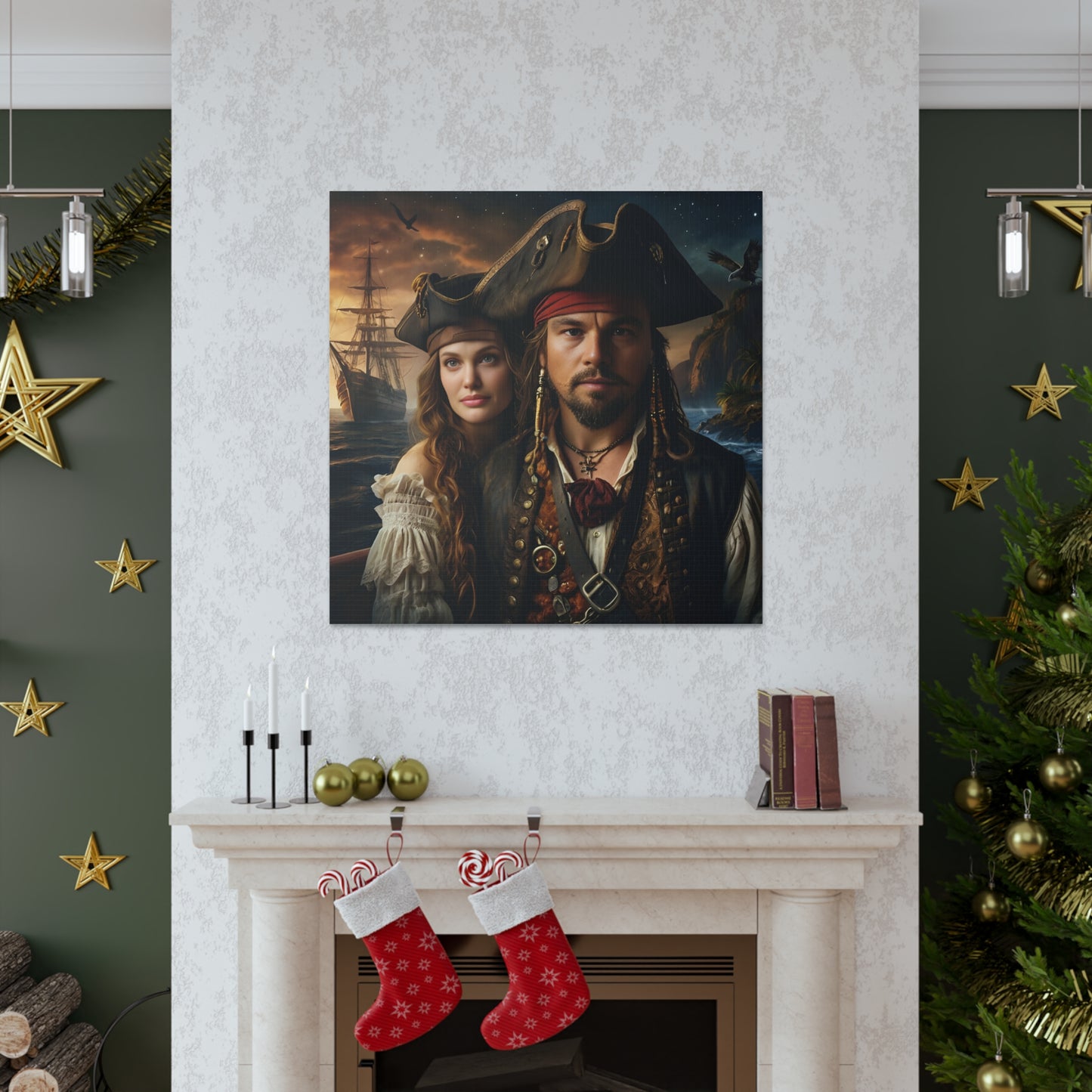 The Pirates Couple | Custom Portrait with Your Photos