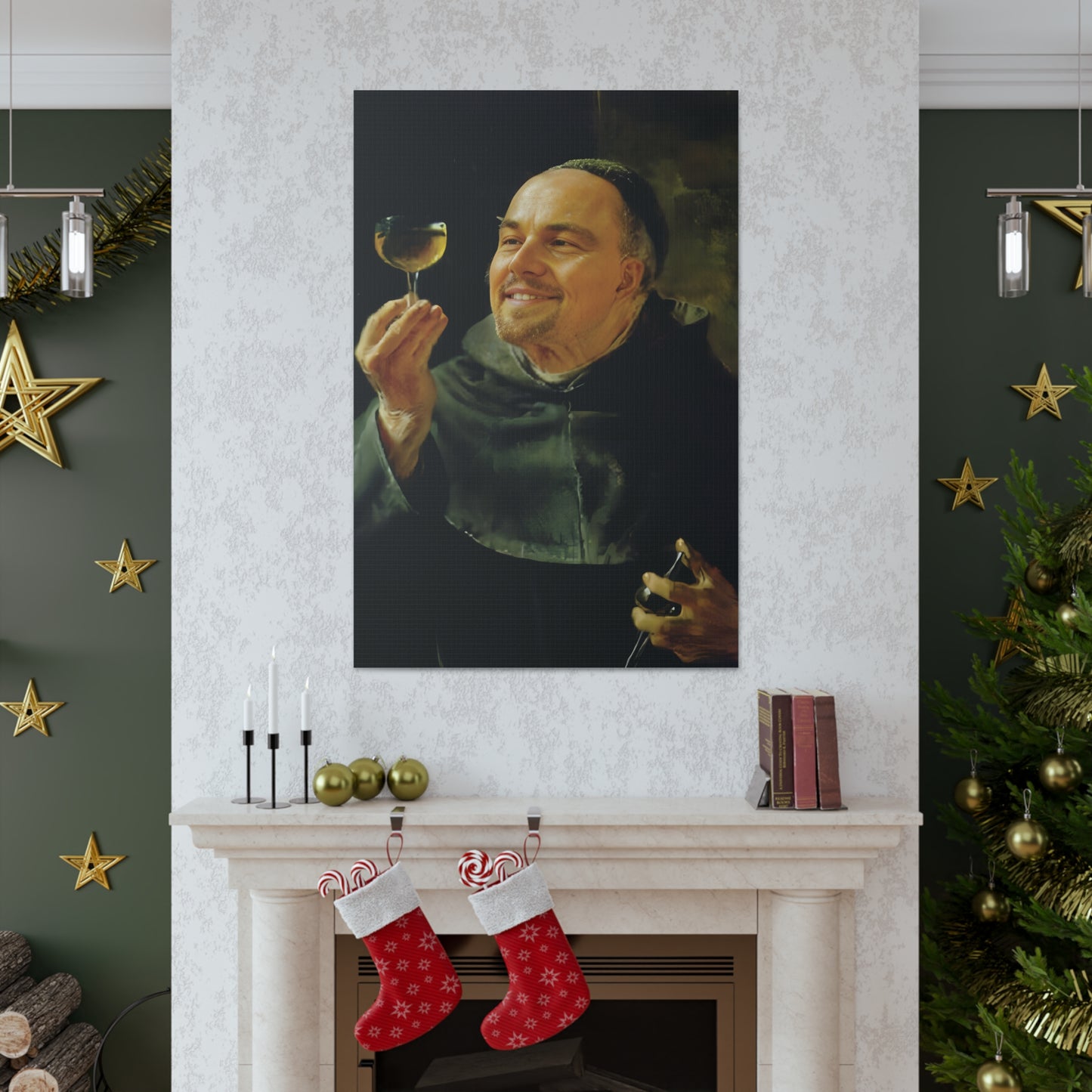 The Joyful Monk | Custom Portrait with Your Photos