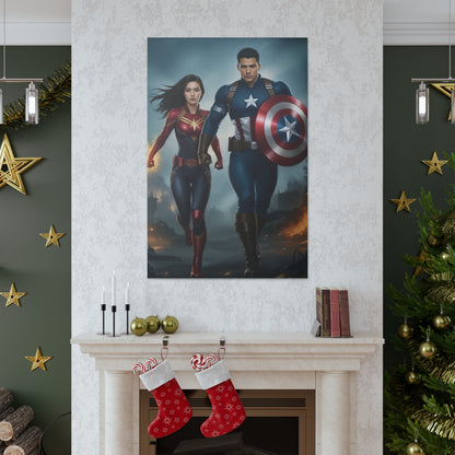 Heroic Duo Art | Custom Portrait with Your Photos