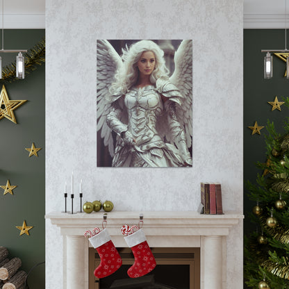 Celestial Guardian Warrior | Custom Portrait with Your Photos