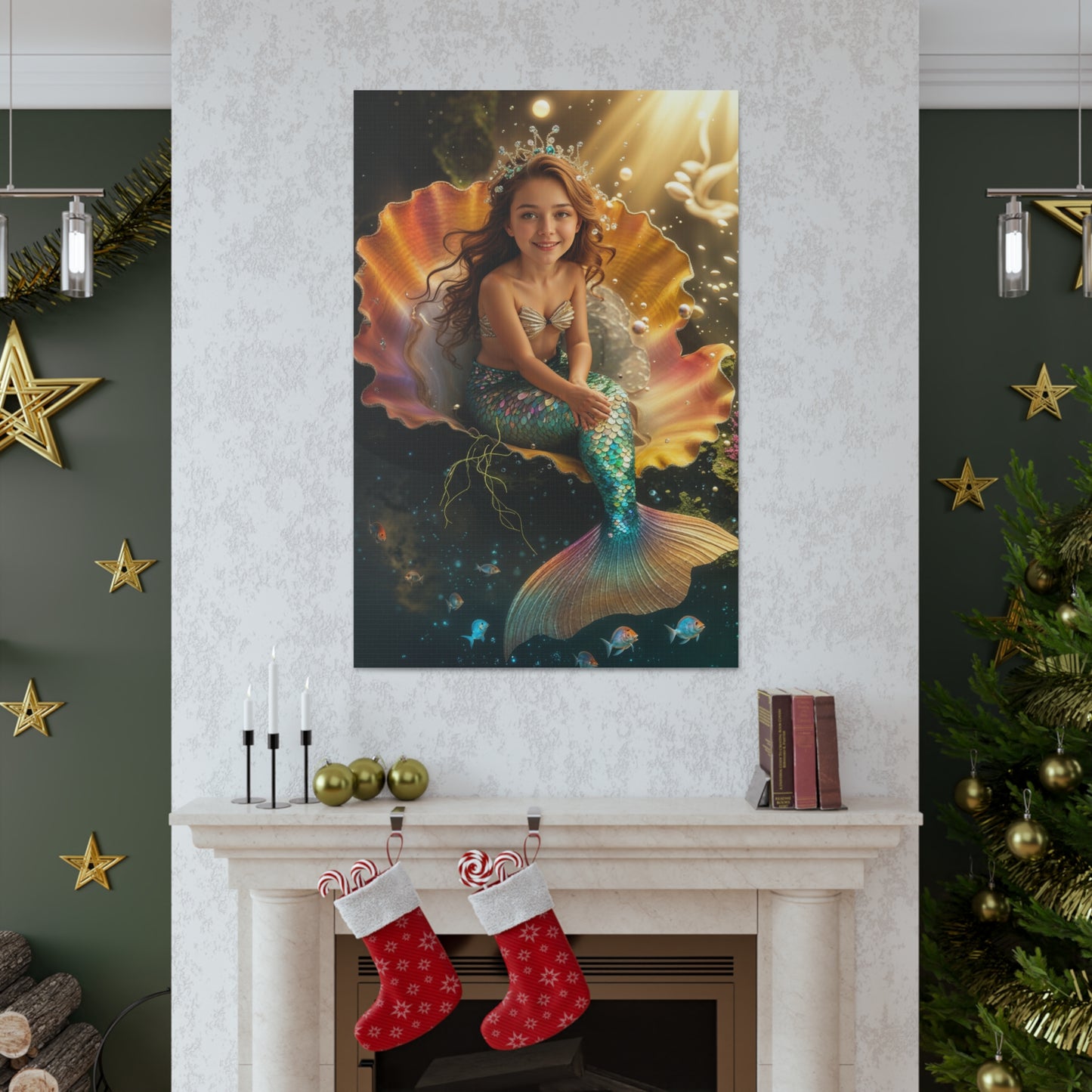 Little Mermaid Magic | Custom Portrait with Your Photos