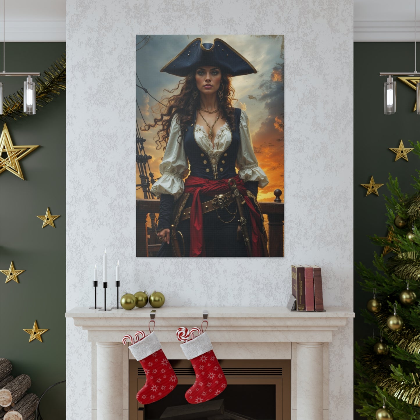 Fearless Pirate Queen | Custom Portrait with Your Photos