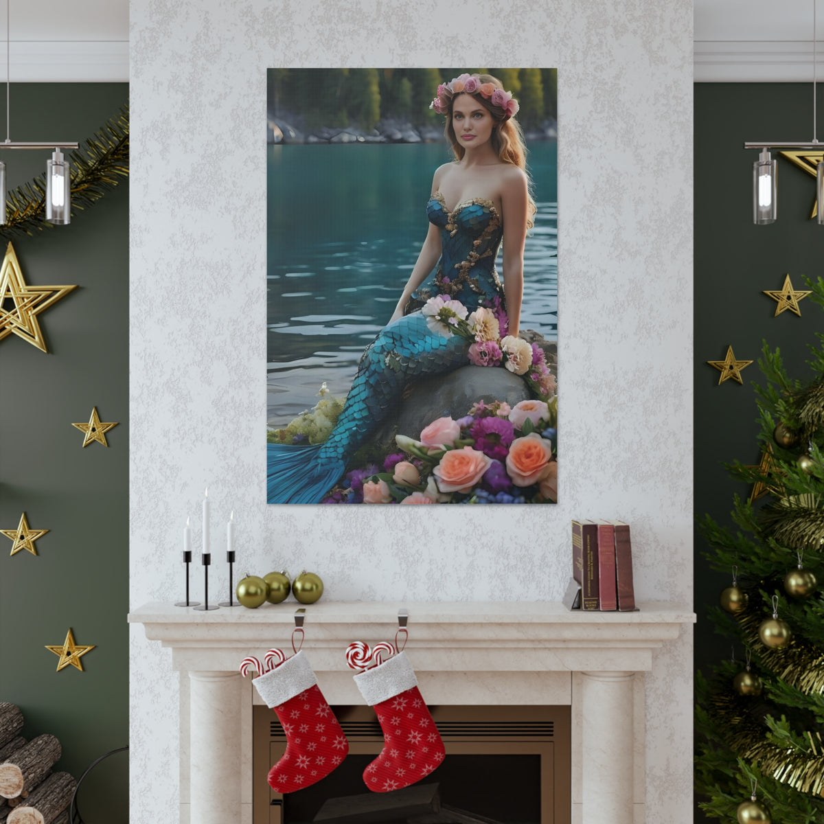 Mythic Mermaid | Custom Portrait with Your Photos