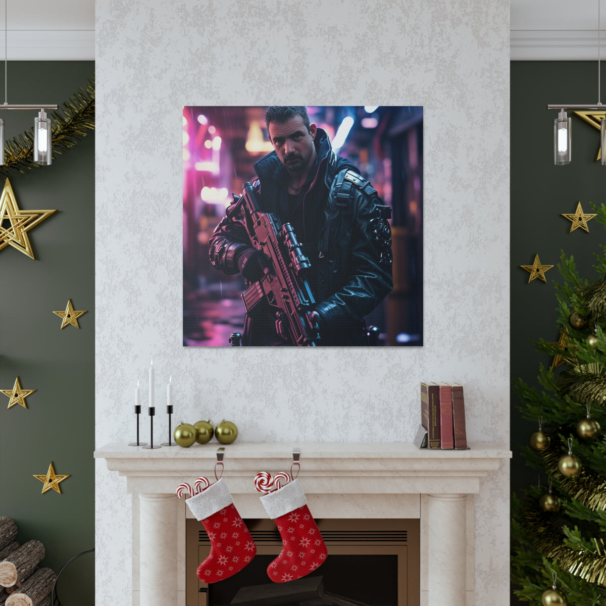 Cyberpunk Hero | Custom Portrait with Your Photos