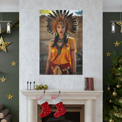 Aztec Warrior Princess | Custom Portrait with Your Photos