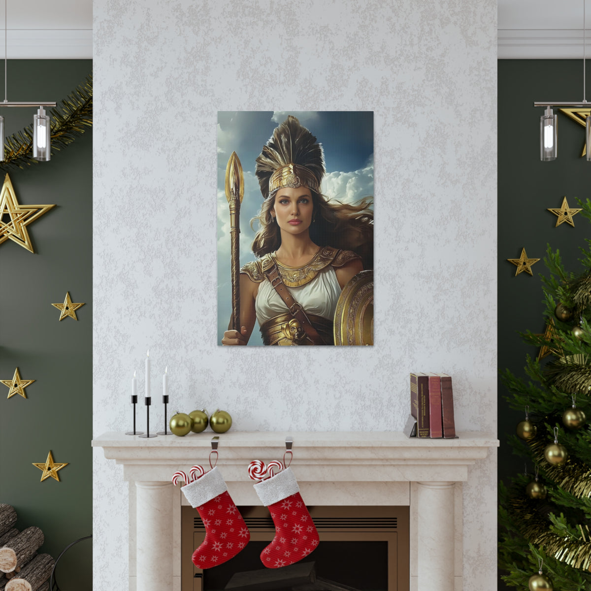 Warrior Goddess Portrait | Personalized Gift with Your Photos