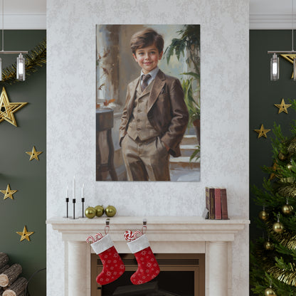 Dapper Child Portrait | Personalized Gift with Your Photos
