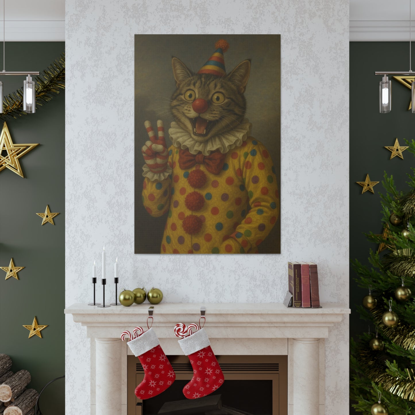 The Clown Commander | Custom Pet Portrait