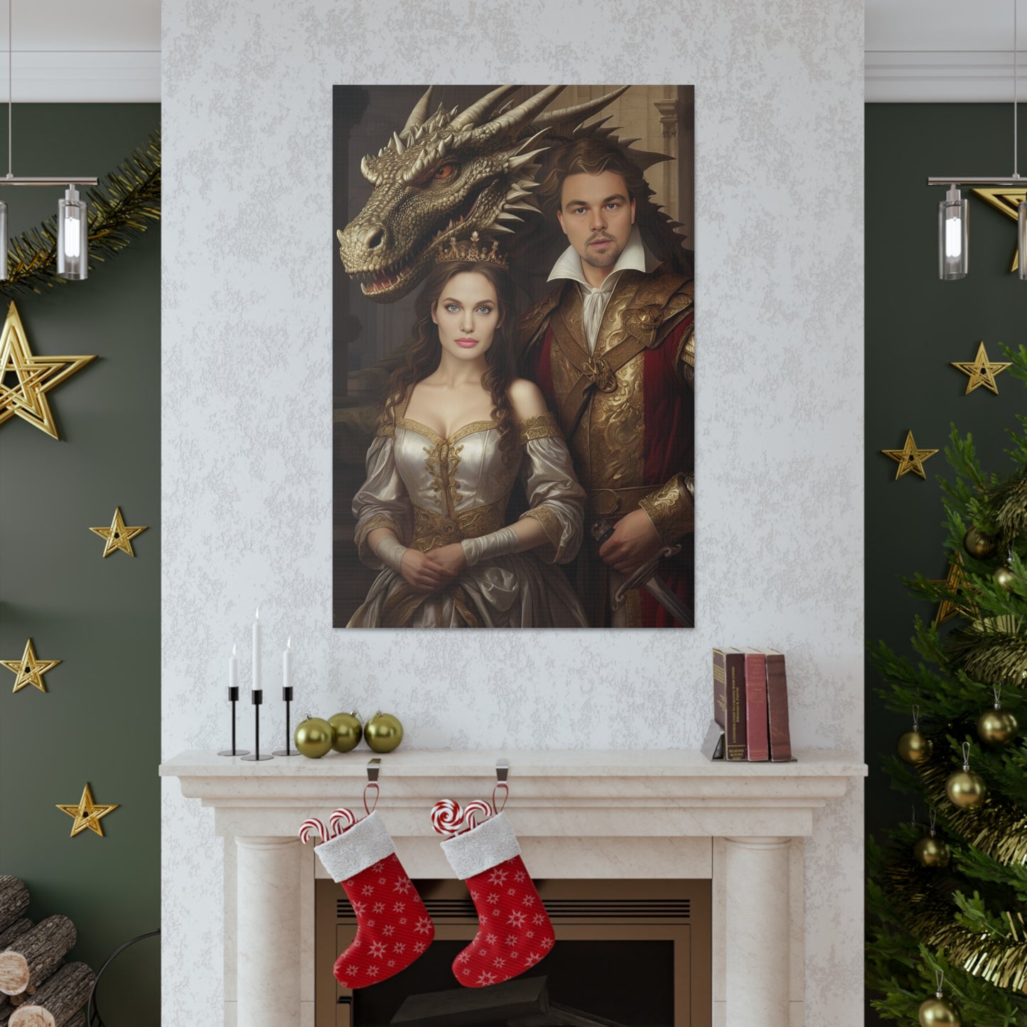 Royal Dragon Tale | Custom Portrait with Your Photos