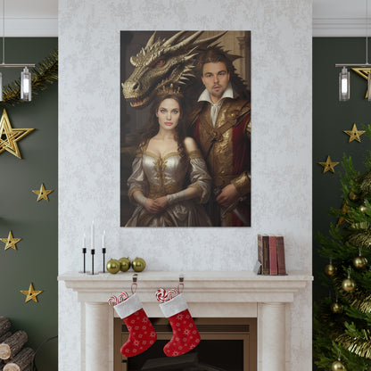 Royal Dragon Tale | Custom Portrait with Your Photos