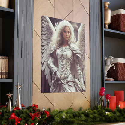 Celestial Guardian Warrior | Custom Portrait with Your Photos