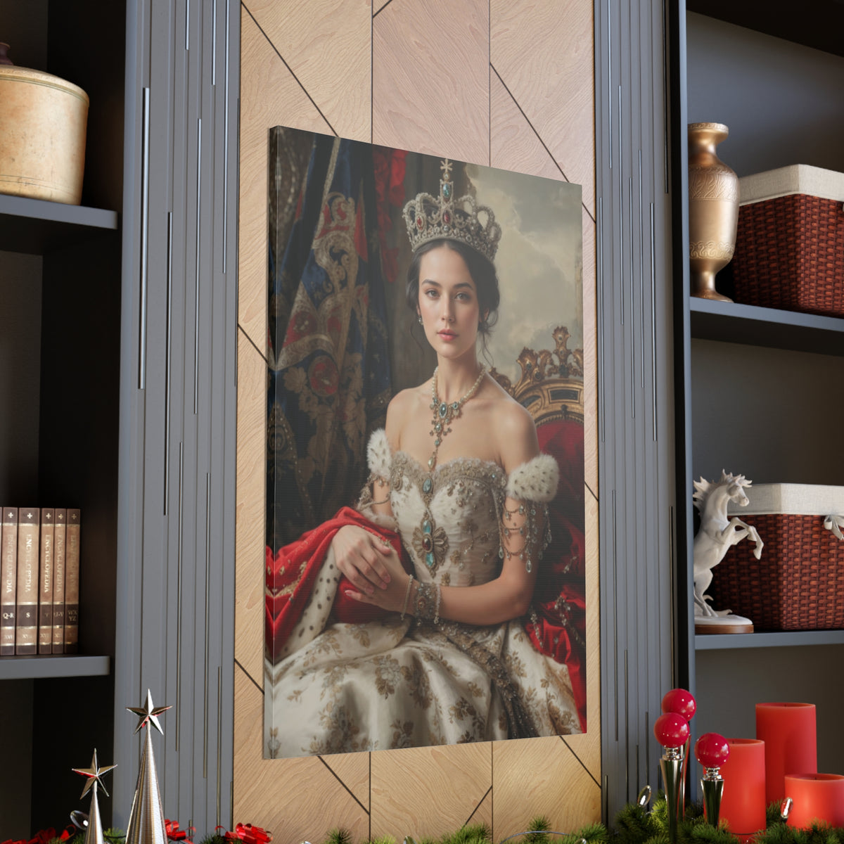 Elegant Queen Portrait | Custom Portrait with Your Photos