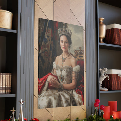 Elegant Queen Portrait | Custom Portrait with Your Photos