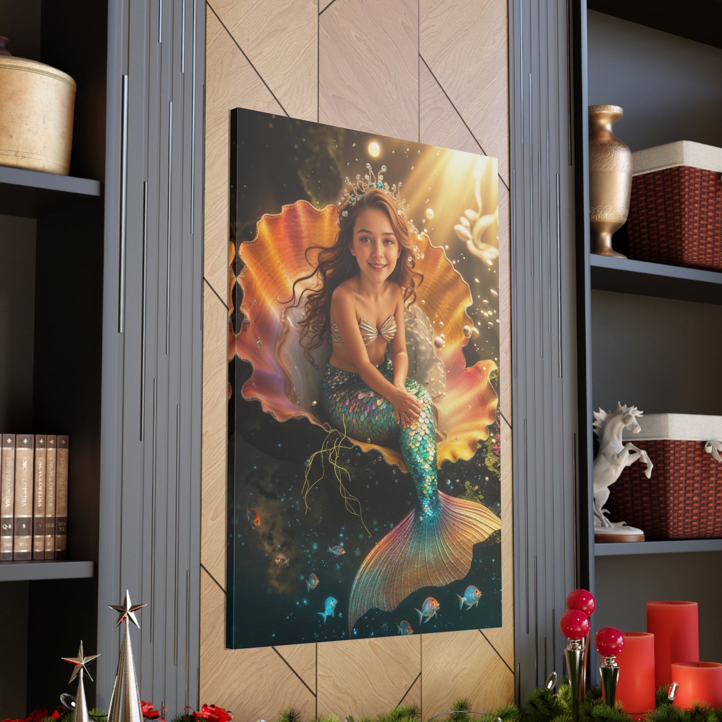 Little Mermaid Magic | Custom Portrait with Your Photos