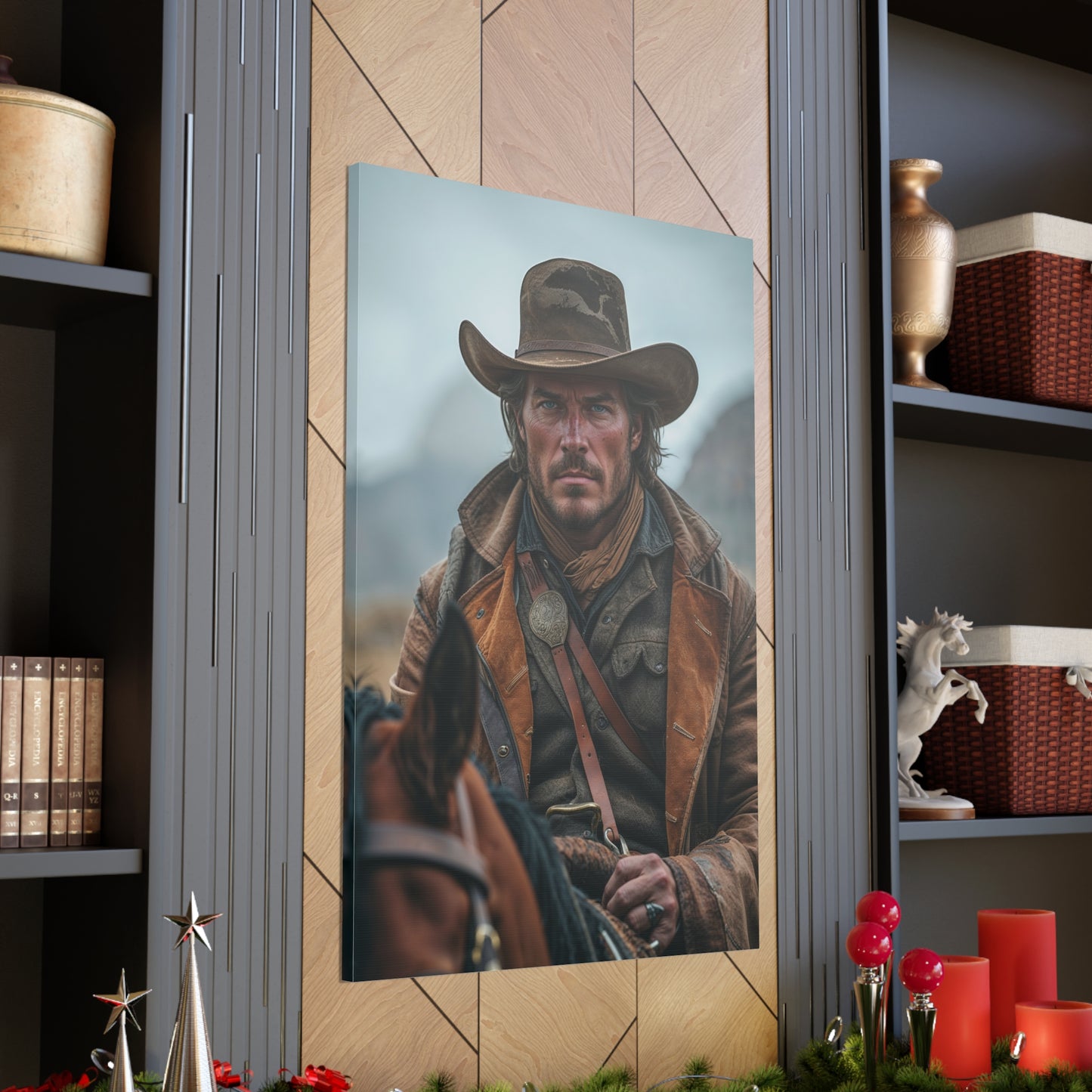 Western Trail Legend | Custom Portrait with Your Photos