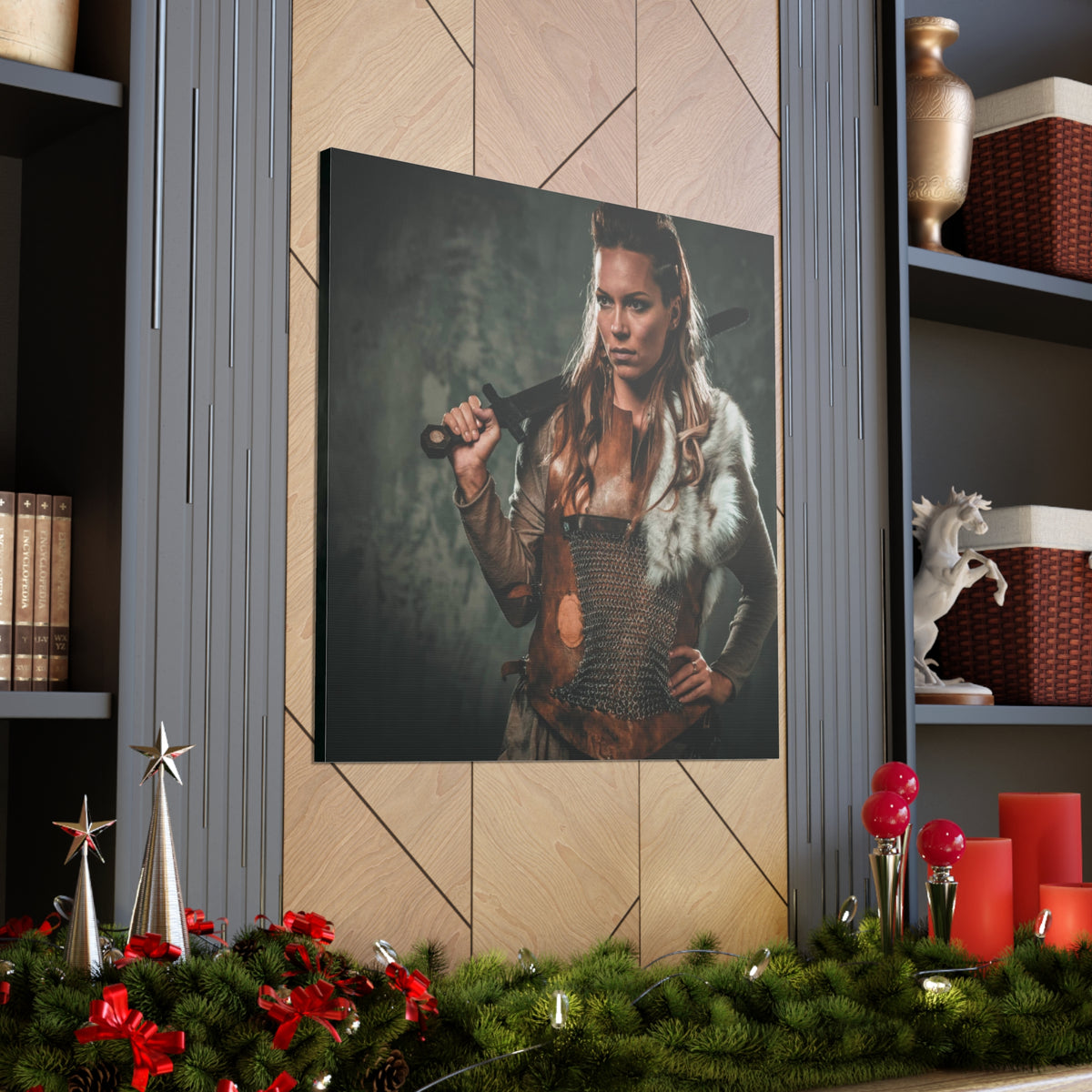 Viking Shield Maiden | Custom Portrait with Your Photos
