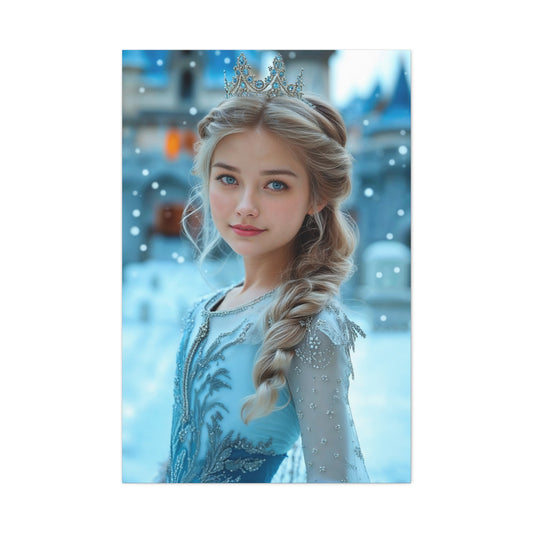 Custom portrait of an ice princess in fantasy style