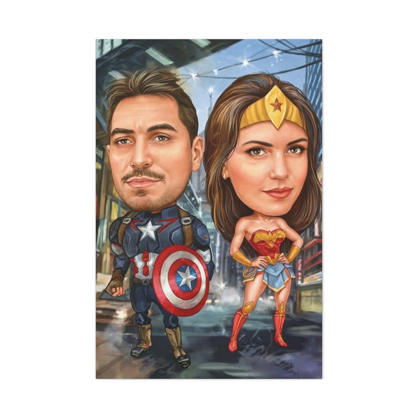 Superhero Caricature | Custom Portrait with Your Photos