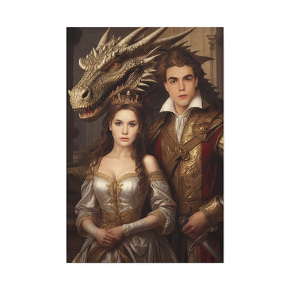 Royal Dragon Tale | Custom Portrait with Your Photos