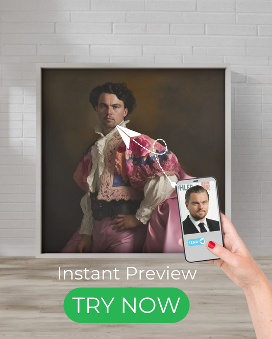 Custom portrait with Middle-Earth style for men