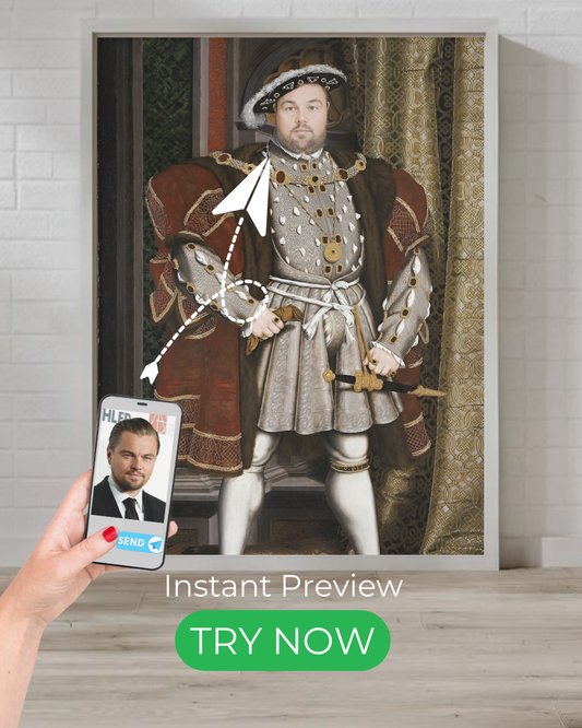 Custom king portrait, noble king painting, royal artwork from photo, historical king photo edit, medieval king digital painting, regal portrait gift.