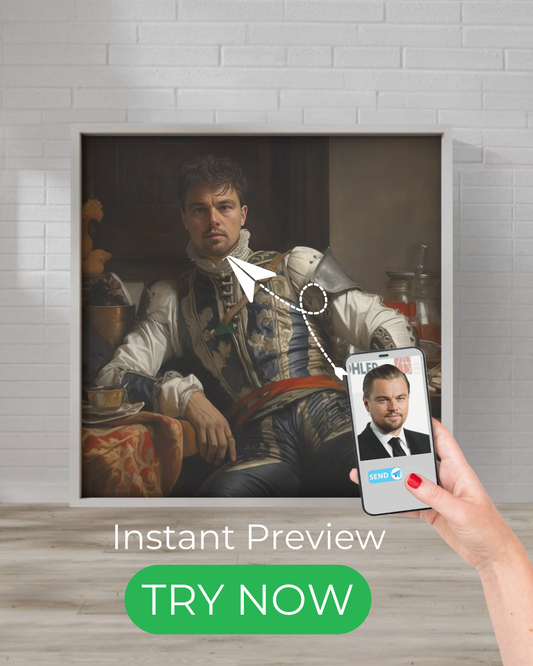 Custom portrait of a man in middle-earth style fantasy attire