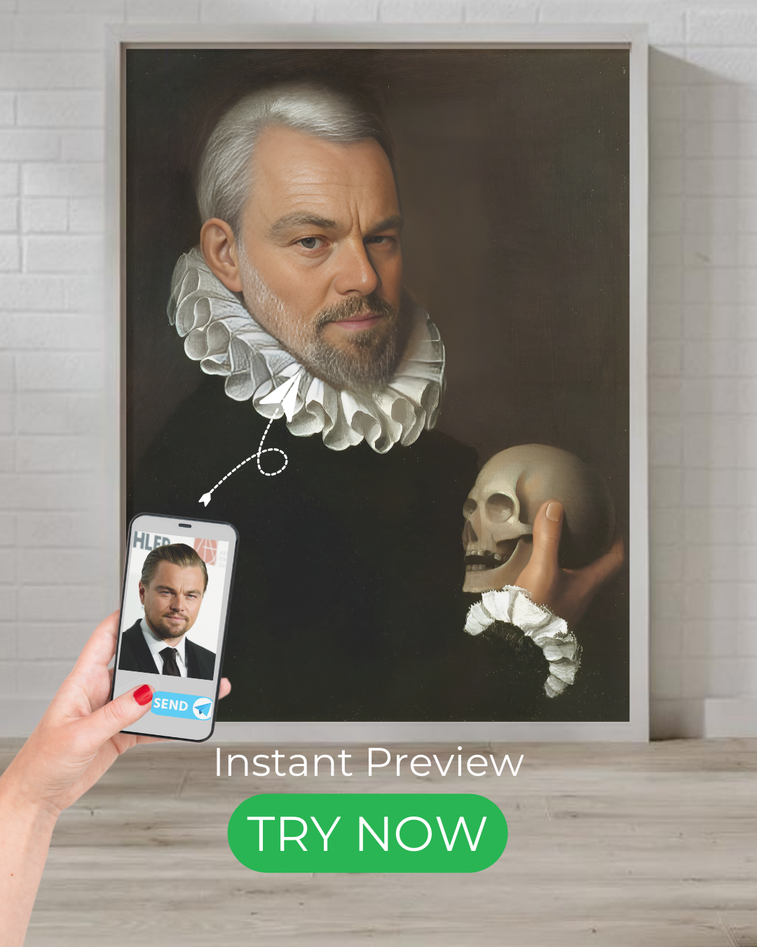 A Renaissance Scholar custom portrait featuring elegant historical attire, capturing the wisdom and refinement of the era. Personalized artwork from your photo.

