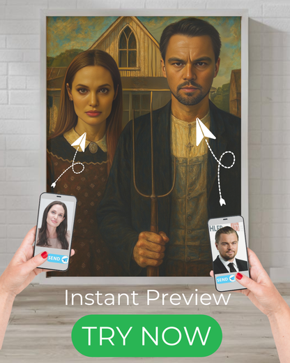 custom portrait in Rustic Art Style, Middle-Earth Style Man Portrait, Unique Personalized Gift for Him