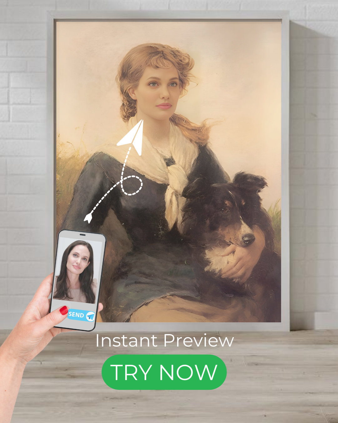Rustic elegance custom portrait - vintage-inspired artwork. Turn your photo into a timeless pastoral painting with instant preview & professional revisions.
