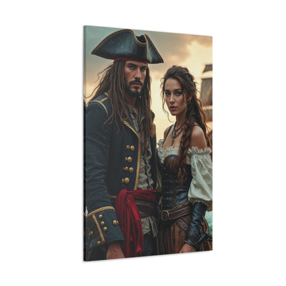 Legendary Pirate Couple | Custom Portrait with Your Photos