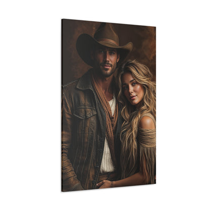 Rugged Romance Portrait | Custom Portrait with Your Photos