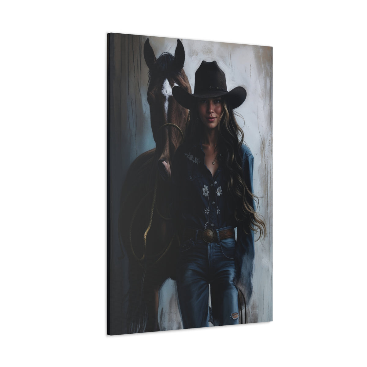 Cowgirl Spirit Portrait | Custom Portrait with Your Photos