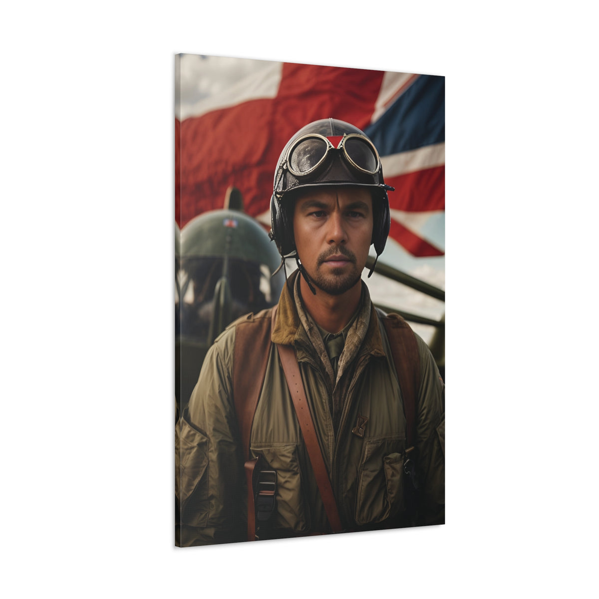 Heroic Pilot Portrait | Custom Portrait with Your Photos