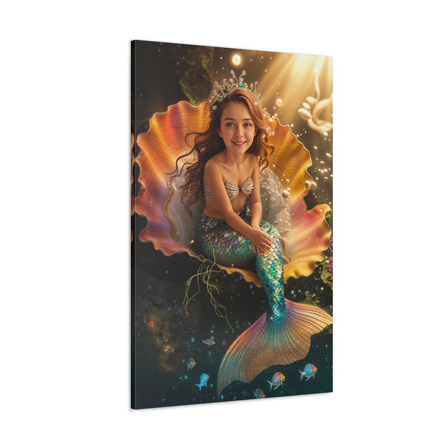 Little Mermaid Magic | Custom Portrait with Your Photos